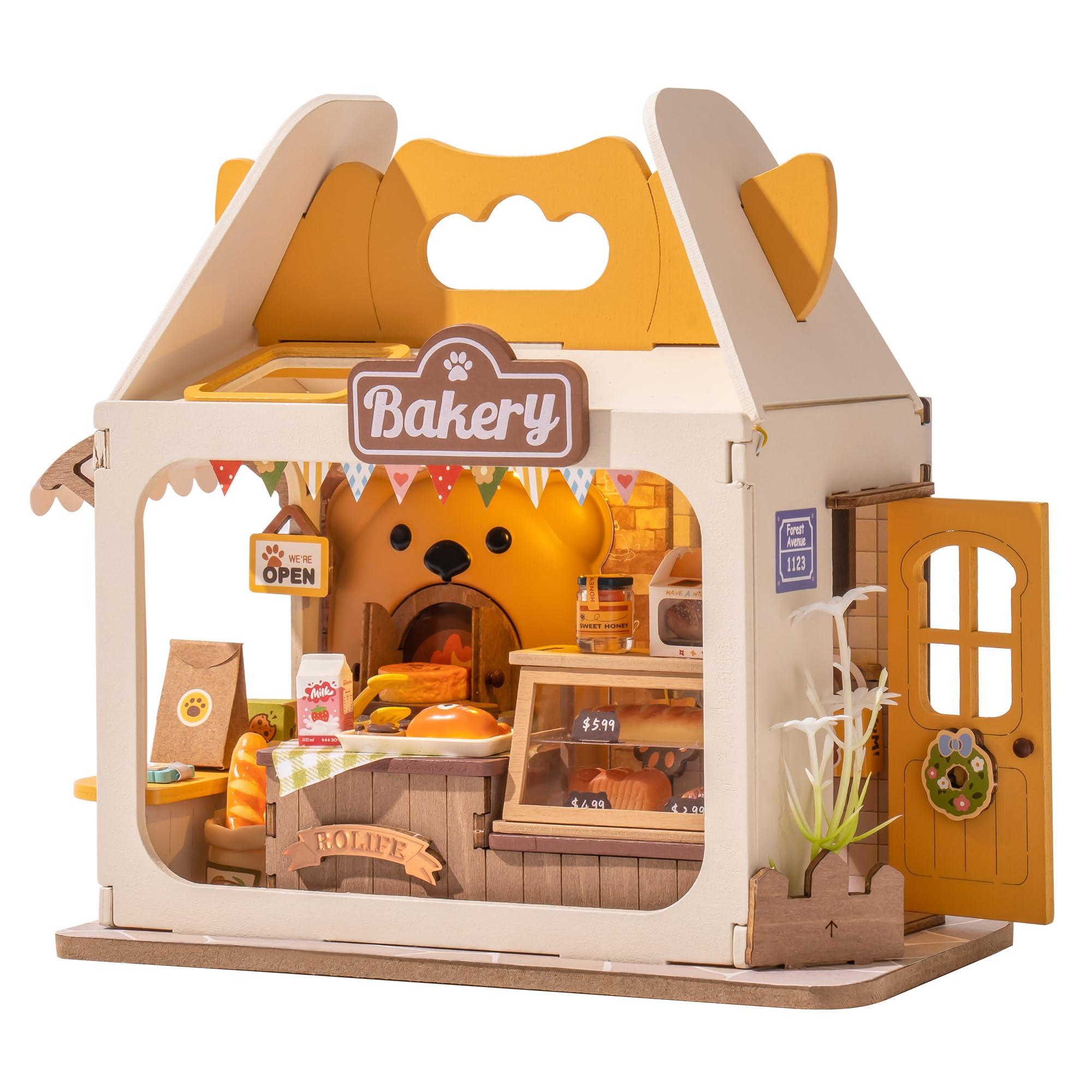 koguma House スパロー TOY BOX テディベア ブライス Rolife DIY Mini House Building Miniature Kit Teddy Breadbox